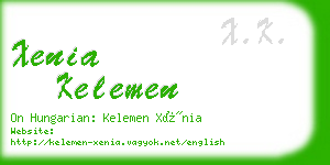 xenia kelemen business card